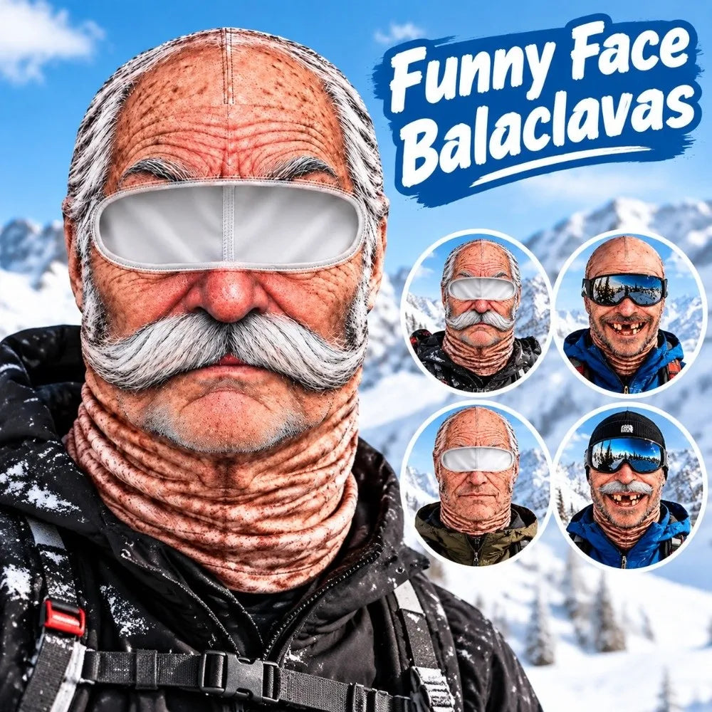 The Grandpa Ski Mask — Funny Face Balaclava