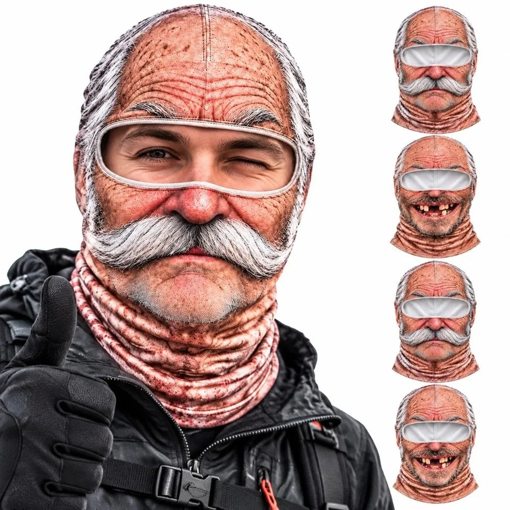 The Grandpa Ski Mask — Funny Face Balaclava